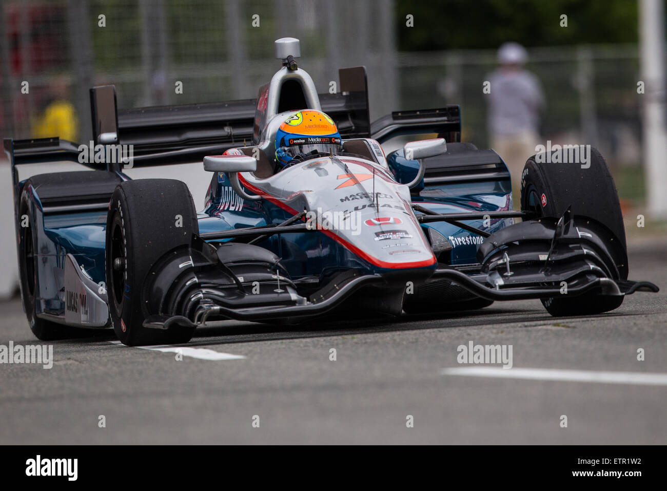 12. Juni 2015: James Jakes #7 von Schmidt Racing Peterson Praktiken für die Honda Indy an Exhibition Place in Toronto, ON. Stockfoto