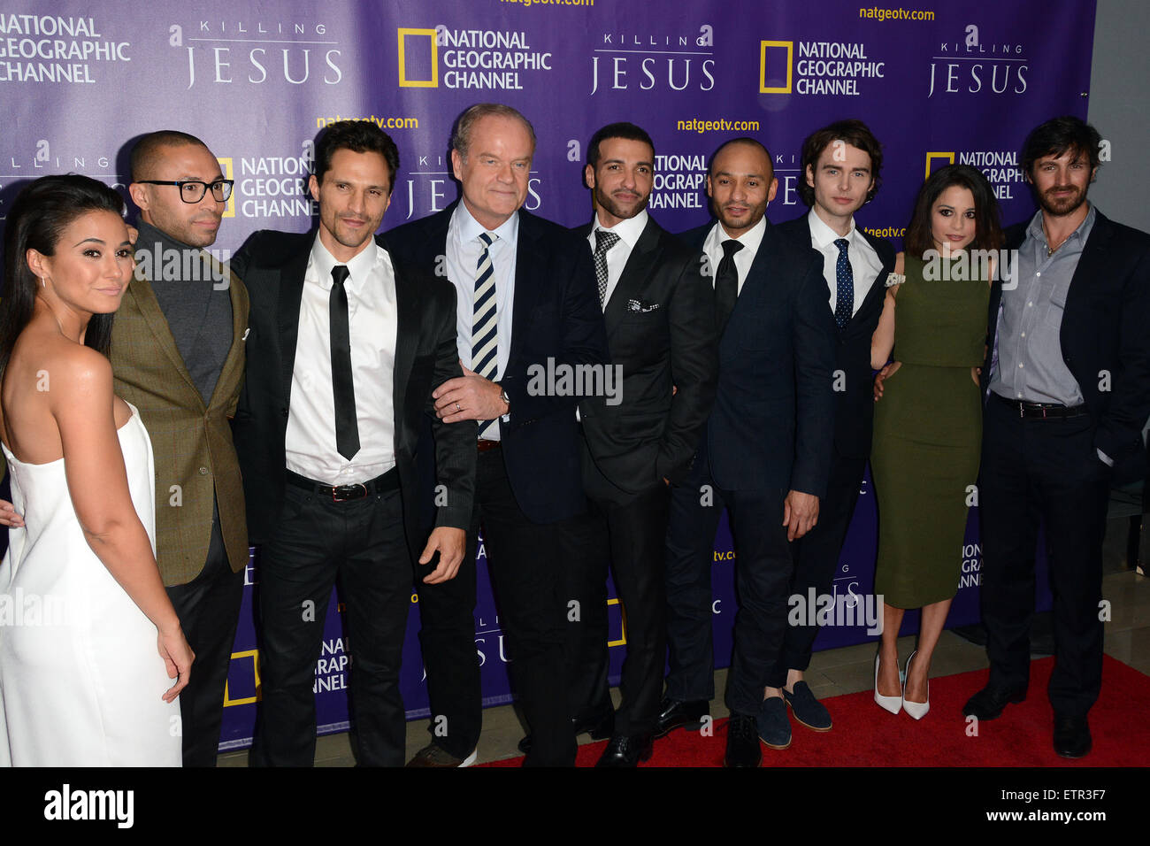 National Geographic Channel "Jesus töten" Weltpremiere - roten Teppich Ankünfte mit: Emmanuelle Chriqui, Alexis Rodney, Dan Mor, Kelsey Grammer, Haaz Sleiman, Chris Ryman, Joe Doyle, Stephanie Leonidas, Eoin Macken wo: New York City, New York, Vereinigte Staaten bei: Kredit-23. März 2015: Ivan Nikolov/WENN.com Stockfoto