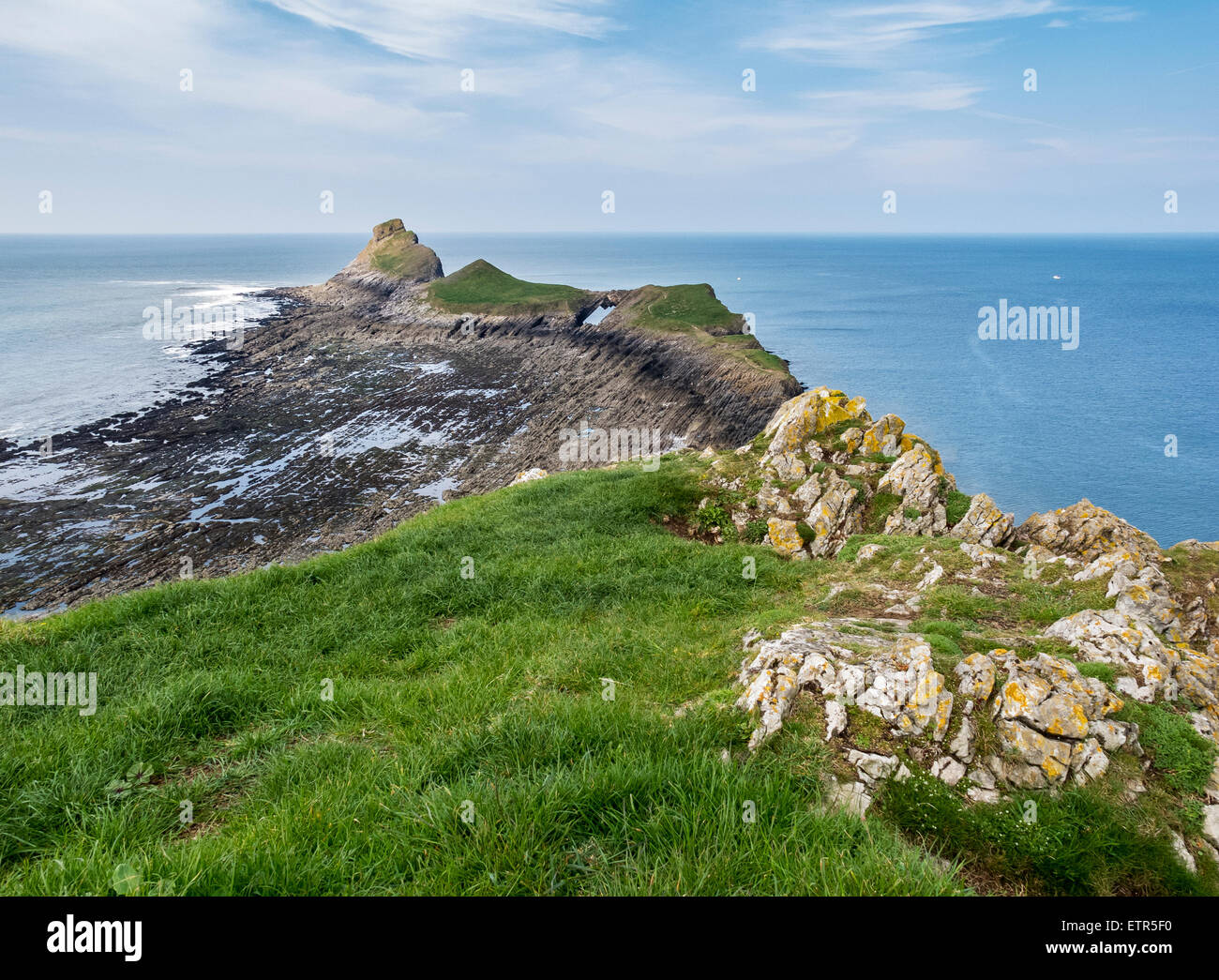 Blick Entlang Der u eren Leiter Von Wurmkopf Auf Der Gower Halbinsel blick-entlang-der-u-eren-leiter-von-wurmkopf-auf-der-gower-halbinsel