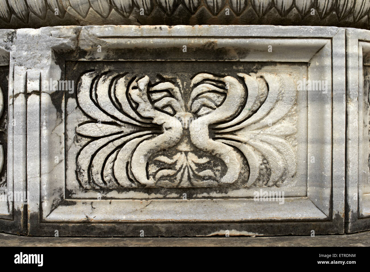 Detail der Apollo-Tempel von Didyma, Türkei Stockfoto