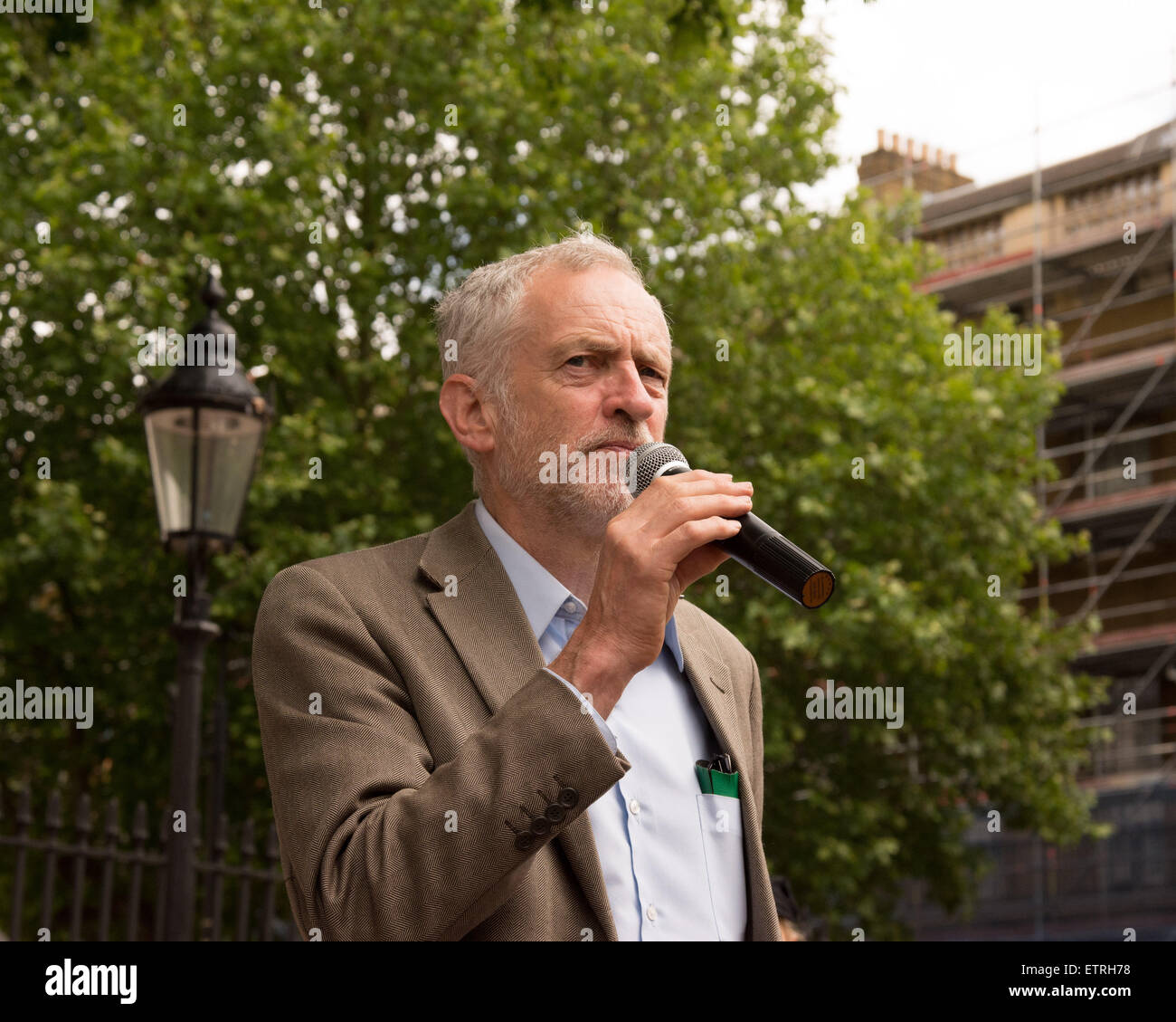 Jeremy Corbyn MP spricht. Bildnachweis: Patricia Phillips/Alamy Live-Nachrichten Stockfoto