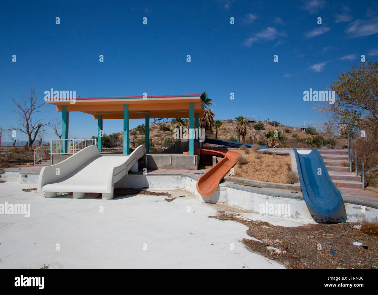 Kalifornien Reisen Rock A Hoola Aufgegeben Wasserpark Stockfotografie Alamy
