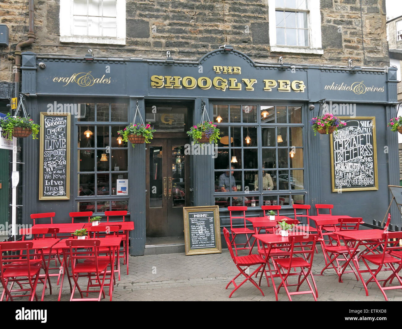 Shoogly Peg Pub, Rose St, Edinburgh, Schottland, Großbritannien Stockfoto