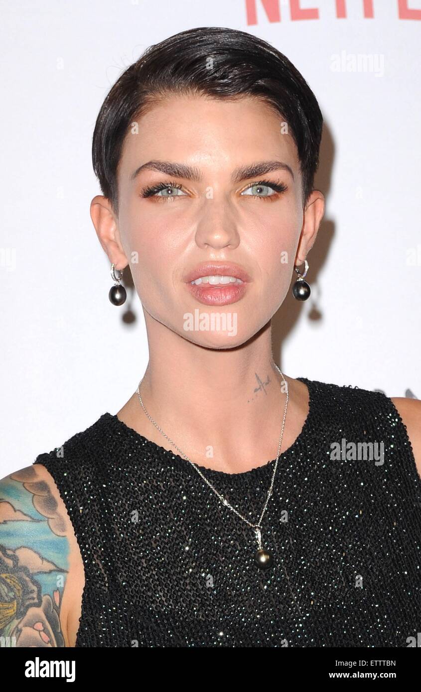 Ruby Rose im Ankunftsbereich für Netflix feiert ORANGE ist das neue Schwarz mit ORANGECON 2015, Oberlicht Clarkson Square, New York, NY 11. Juni 2015. Foto von: Kristin Callahan/Everett Collection Stockfoto