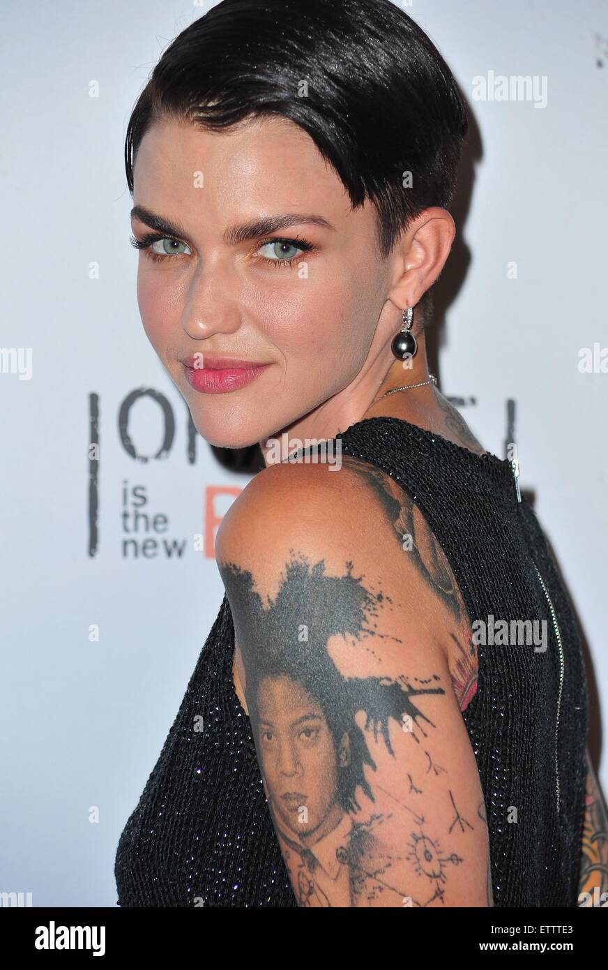 Ruby Rose im Ankunftsbereich für Netflix feiert ORANGE ist das neue Schwarz mit ORANGECON 2015, Oberlicht Clarkson Square, New York, NY 11. Juni 2015. Foto von: Gregorio T. Binuya/Everett Collection Stockfoto