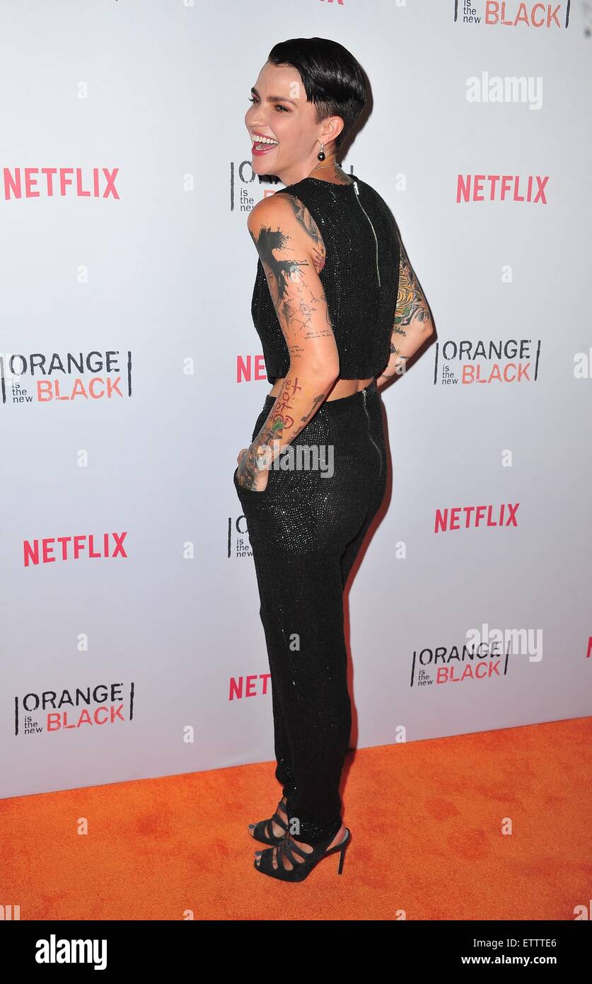 Ruby Rose im Ankunftsbereich für Netflix feiert ORANGE ist das neue Schwarz mit ORANGECON 2015, Oberlicht Clarkson Square, New York, NY 11. Juni 2015. Foto von: Gregorio T. Binuya/Everett Collection Stockfoto