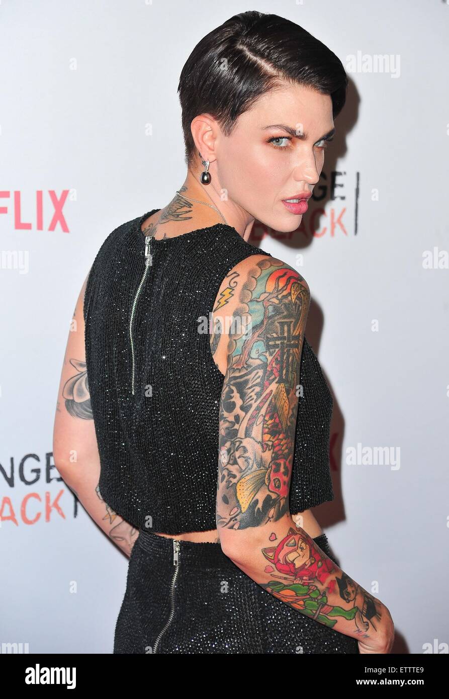 Ruby Rose im Ankunftsbereich für Netflix feiert ORANGE ist das neue Schwarz mit ORANGECON 2015, Oberlicht Clarkson Square, New York, NY 11. Juni 2015. Foto von: Gregorio T. Binuya/Everett Collection Stockfoto