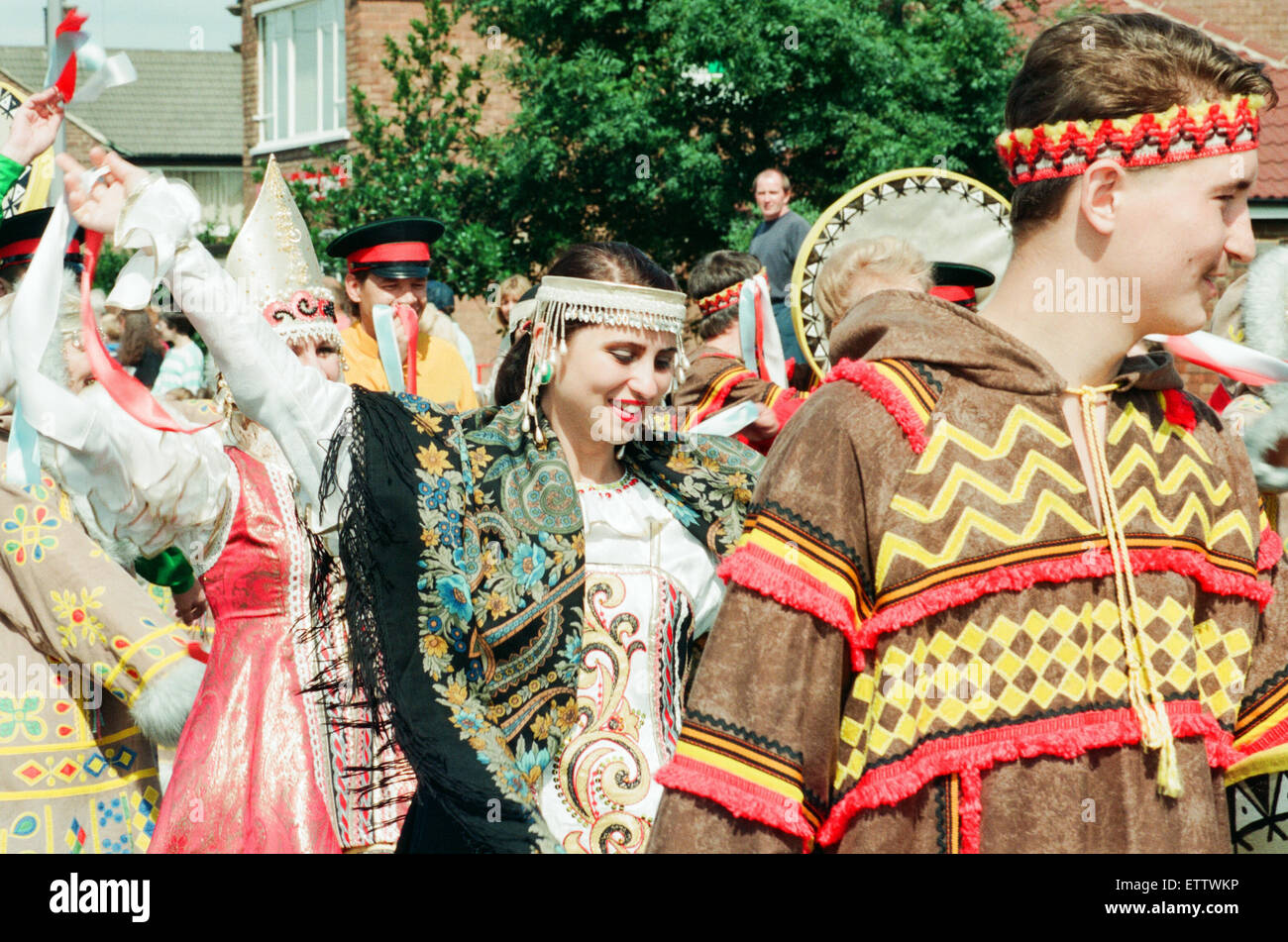 Billingham Folklore Festival 1994, internationale Folklore-Festival der Welt tanzen. 16. August 1994. Stockfoto