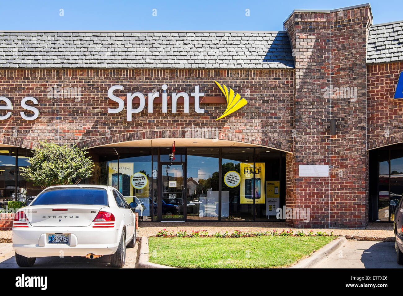 Das äußere eines Sprint-Telekommunikation-Shop. Oklahoma City, Oklahoma, USA. Stockfoto