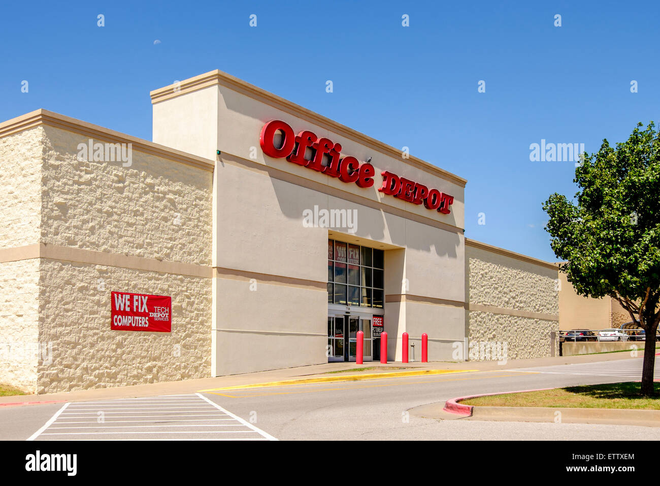 Das äußere des Office Depot, liefert eine Geschäft Büro liefern. Oklahoma City, Oklahoma, USA. Stockfoto