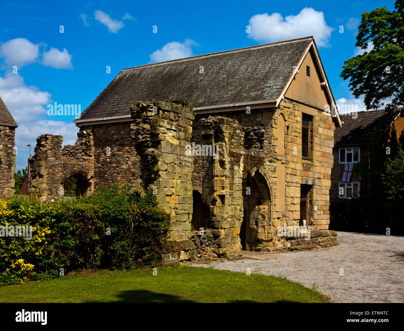 Das alte Pfarrhaus Museum in Loughborough Leicestershire England UK gebaut ein Stein mittelalterlichen Herrenhaus, die jetzt als Museum genutzt Stockfoto