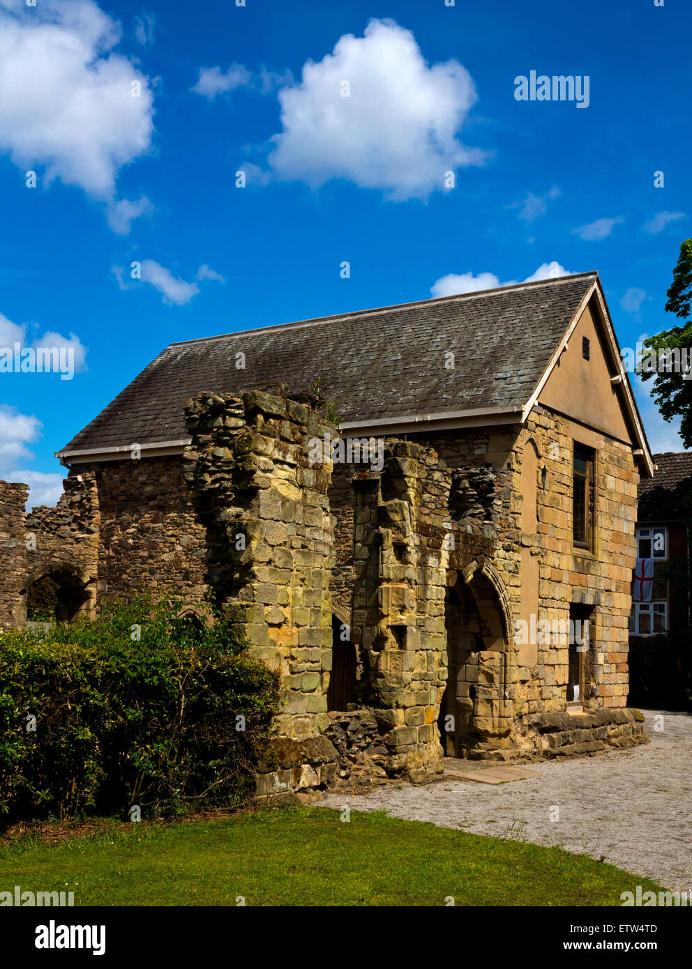 Das alte Pfarrhaus Museum in Loughborough Leicestershire England UK gebaut ein Stein mittelalterlichen Herrenhaus, die jetzt als Museum genutzt Stockfoto