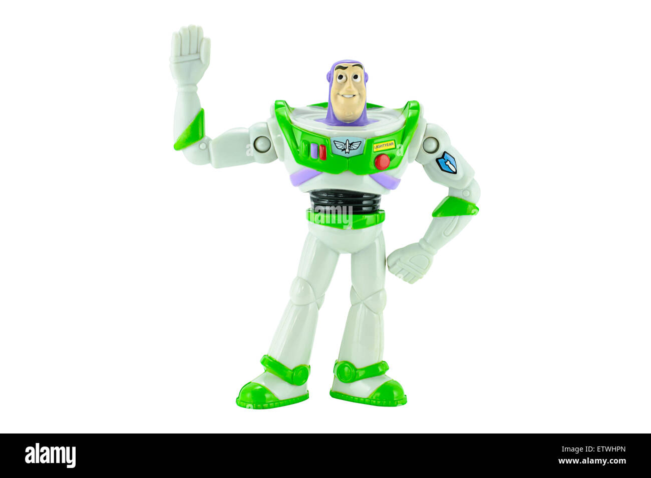 Bangkok, Thailand - 15. Februar 2015: Buzz Lightyear Roboter Spielzeug Charakter Form Toy Story Animationsfilm. Stockfoto