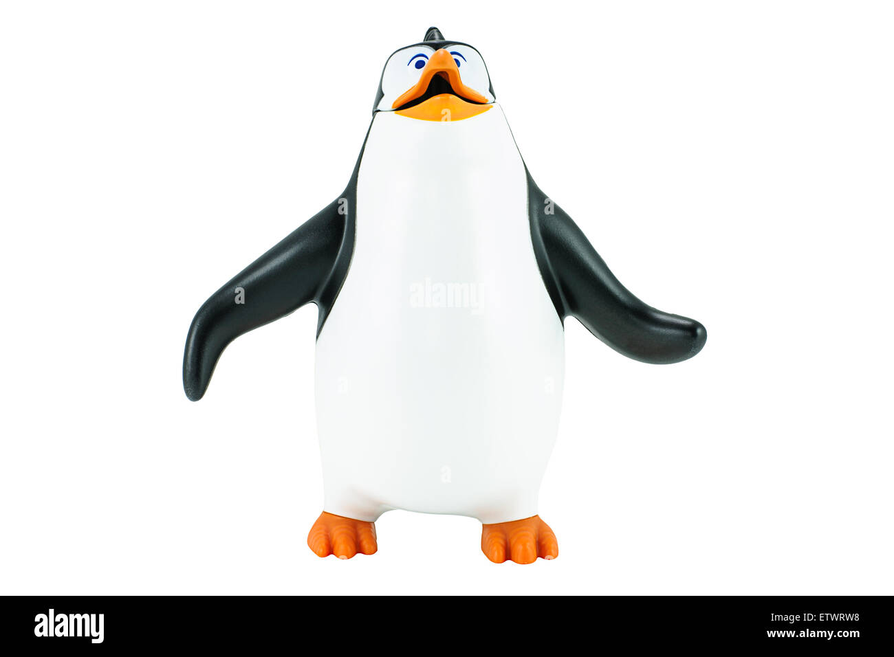 Bangkok, Thailand - 24. Februar 2015: Rico Pinguin Spielzeug Charakter Form Pinguine aus Madagascar Animationsfilm. Stockfoto