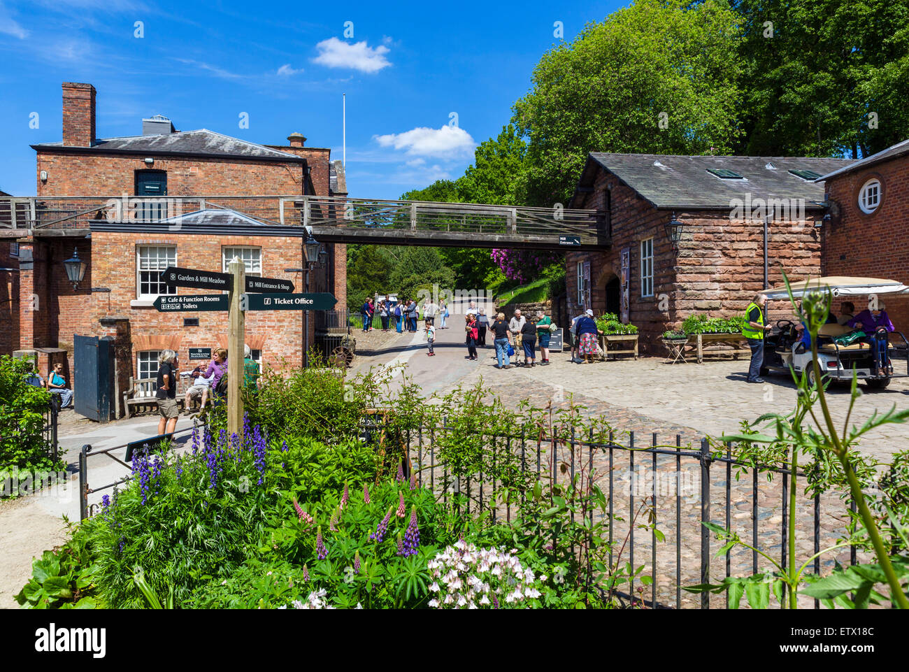 Steinbruch-Bank-Mühle, eine historische 18thC Textilfabrik in Styal, Cheshire, England, UK Stockfoto