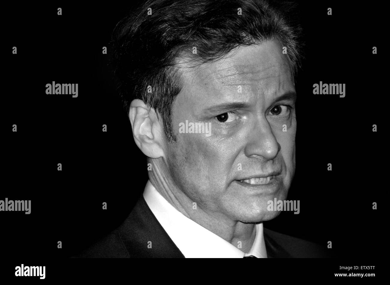 Colin Firth (Schauspieler) bei der Londoner Premiere von "The Eisenbahners' - Leicester Square, 4. Dezember 2013 Stockfoto