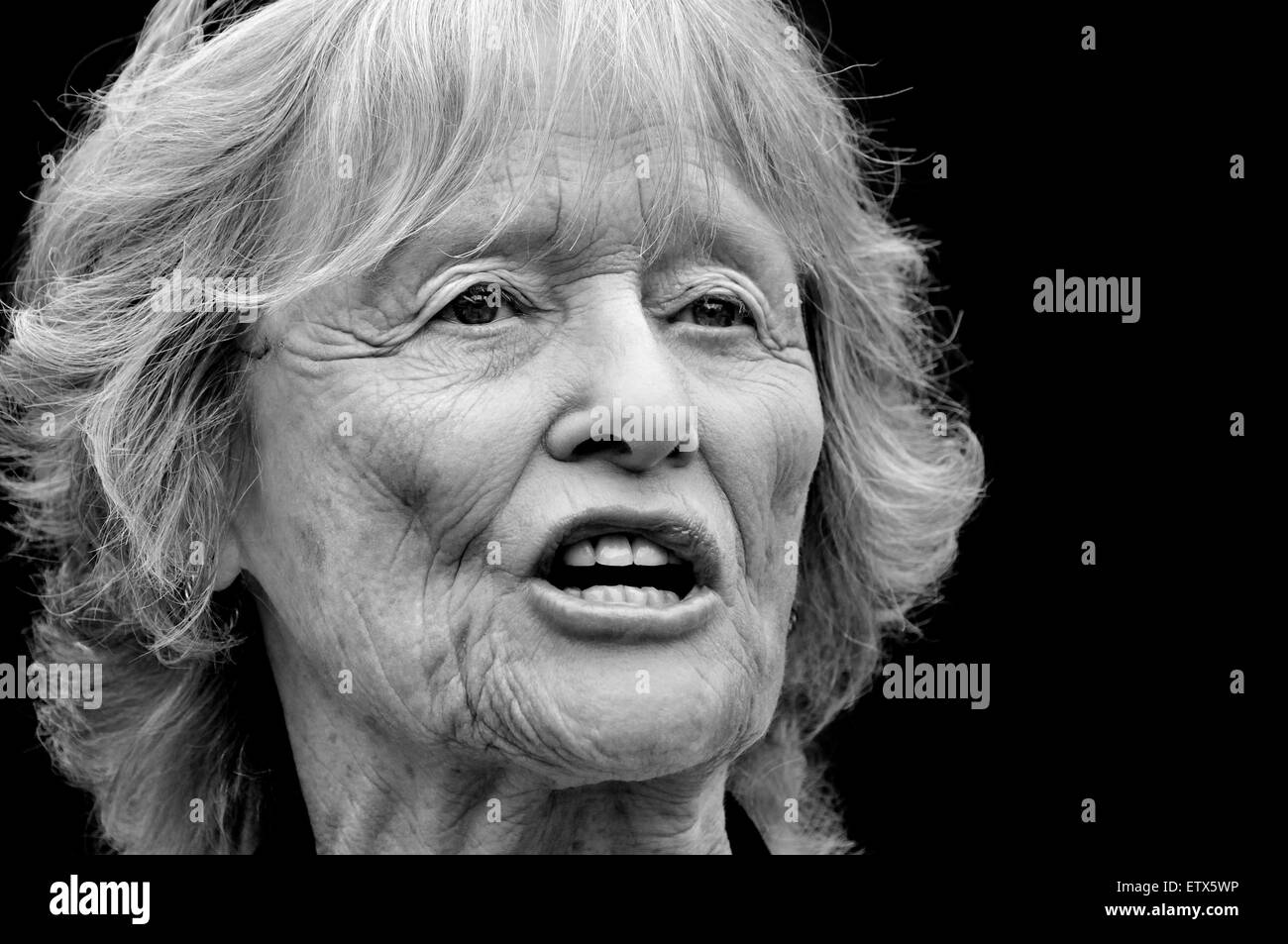 Virginia McKenna (Schauspielerin und Gründer der Born Free Foundation) Stockfoto