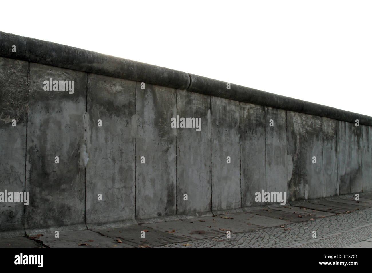 Berlin, Deutschland, Teil der ehemaligen Grenze Wand an der Gedenkstätte Berliner Mauer Stockfoto