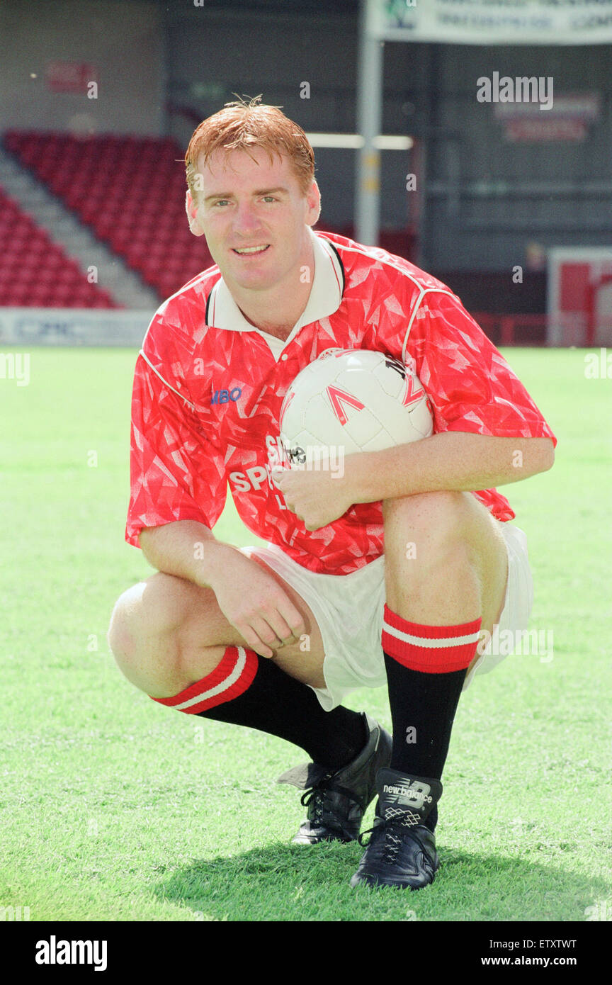 Walsall FFC, Pre Season Fototermin, 30. Juli 1993. Dean Smith, Walsall FC Spieler, 1989 bis 1994, 142 senior-Spiele, 2 Tore. Stockfoto