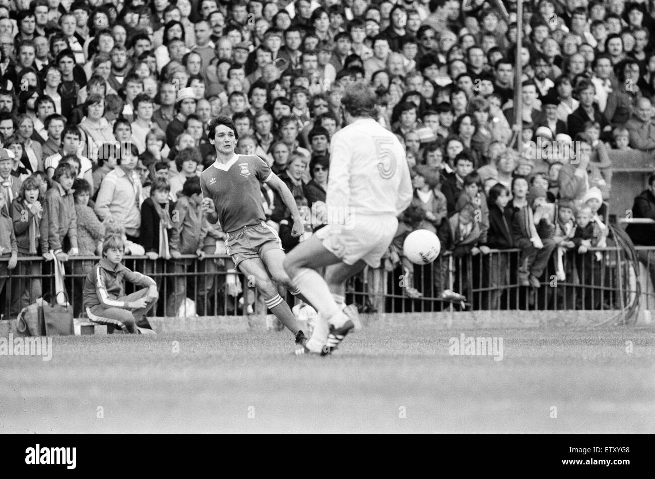 Crystal Palace 1-2 Ipswich Town, Ligaspiel am Selhurst Park, Samstag, 13. September 1980. George Burley Stockfoto