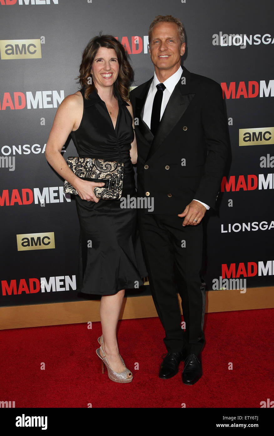 AMC feiert die Mad Men 7 Episoden von "Mad Men" mit dem schwarzen & roten Ball mit: Patrick Fabian, Mandy Fabian wo: Los Angeles, California, Vereinigte Staaten von Amerika bei: 26. März 2015 Stockfoto