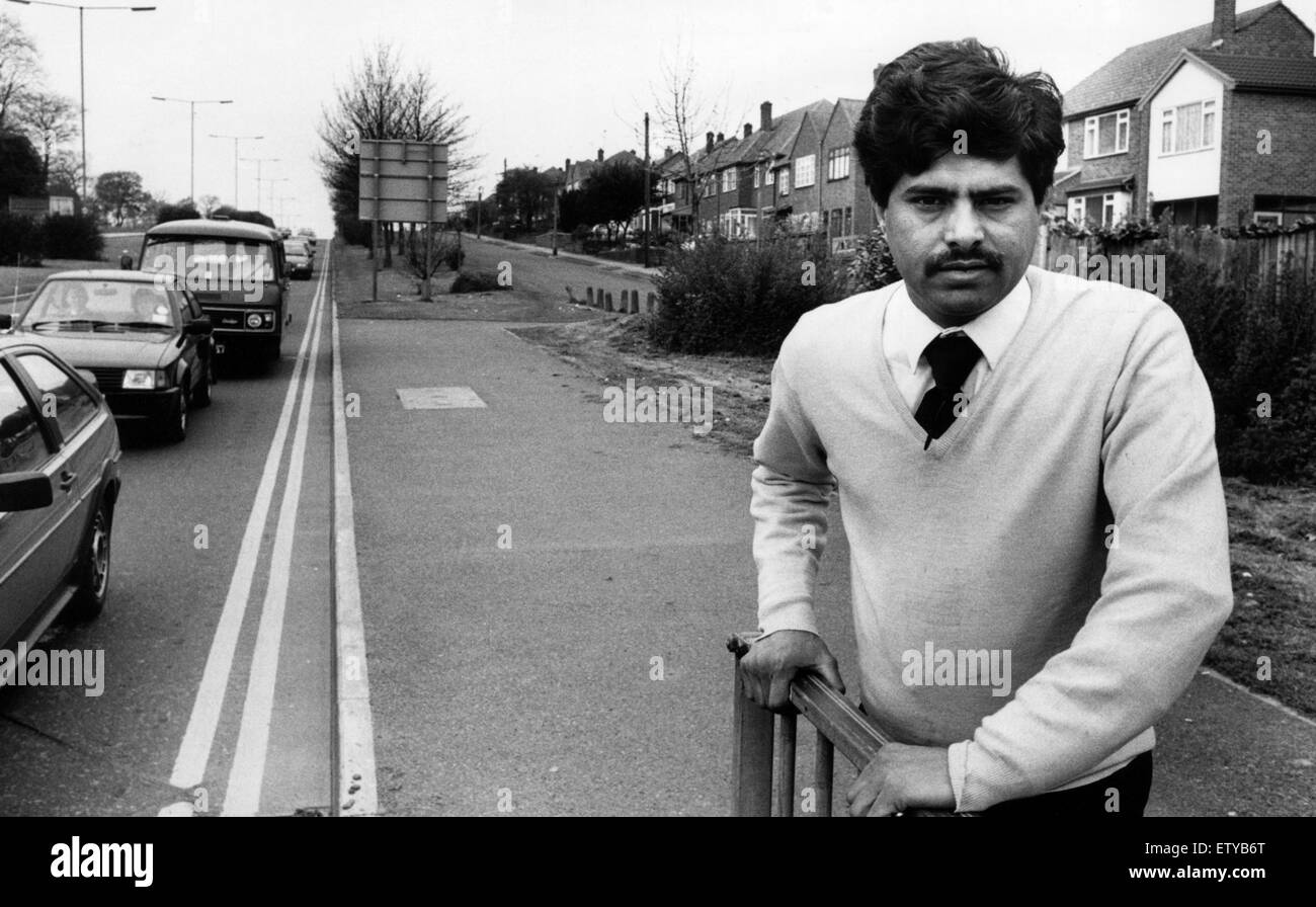 Stadtrat Raj Malhotra, erste asiatische Stadträtin für Coventry, untere Stoke vertreten, für die Labour Party von 1987 bis 1992. Abgebildete 29. April 1988. Stockfoto