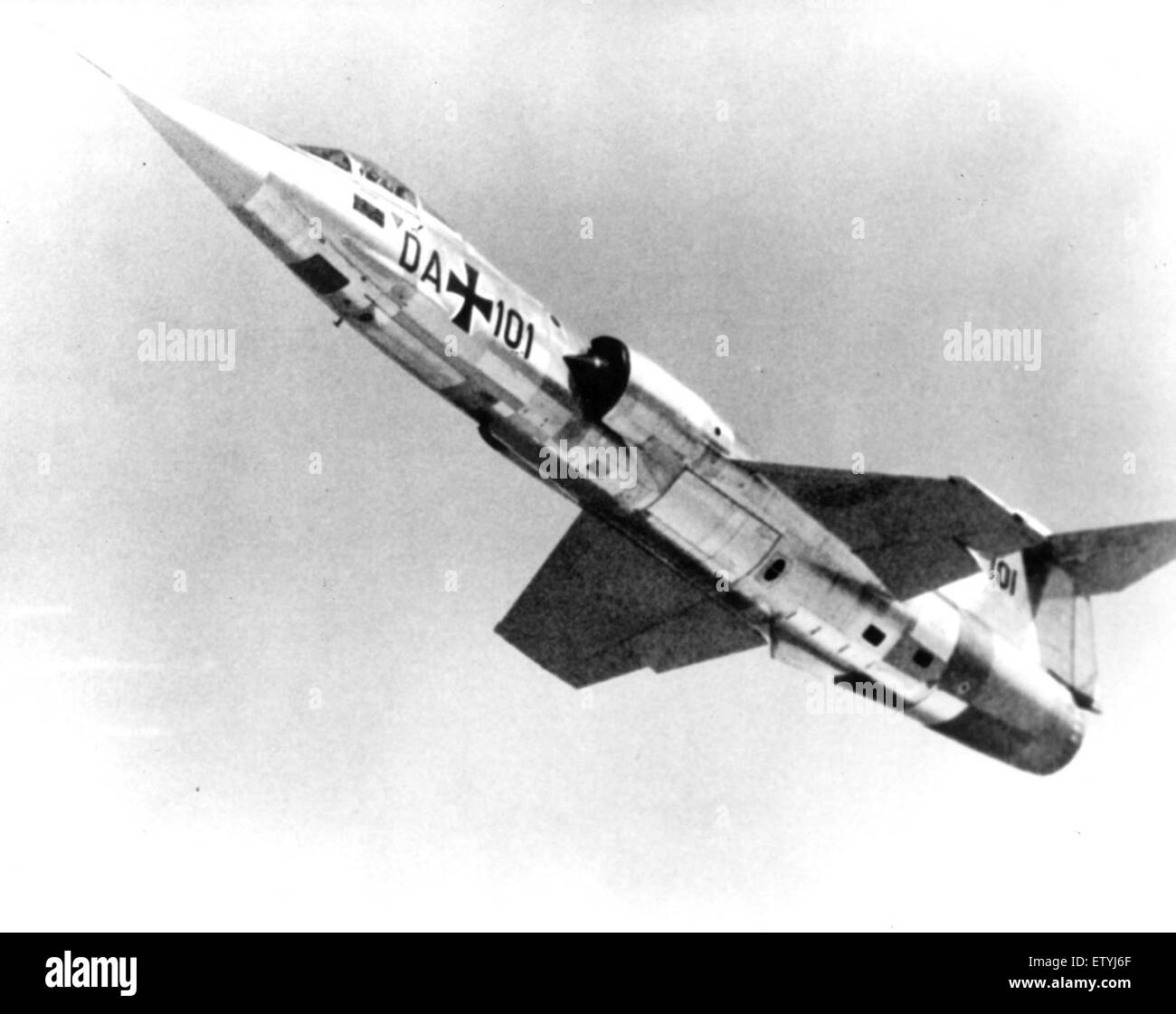 Lockheed F - 104G Starfighter DA + 101 deutschen Starfighter Stockfoto