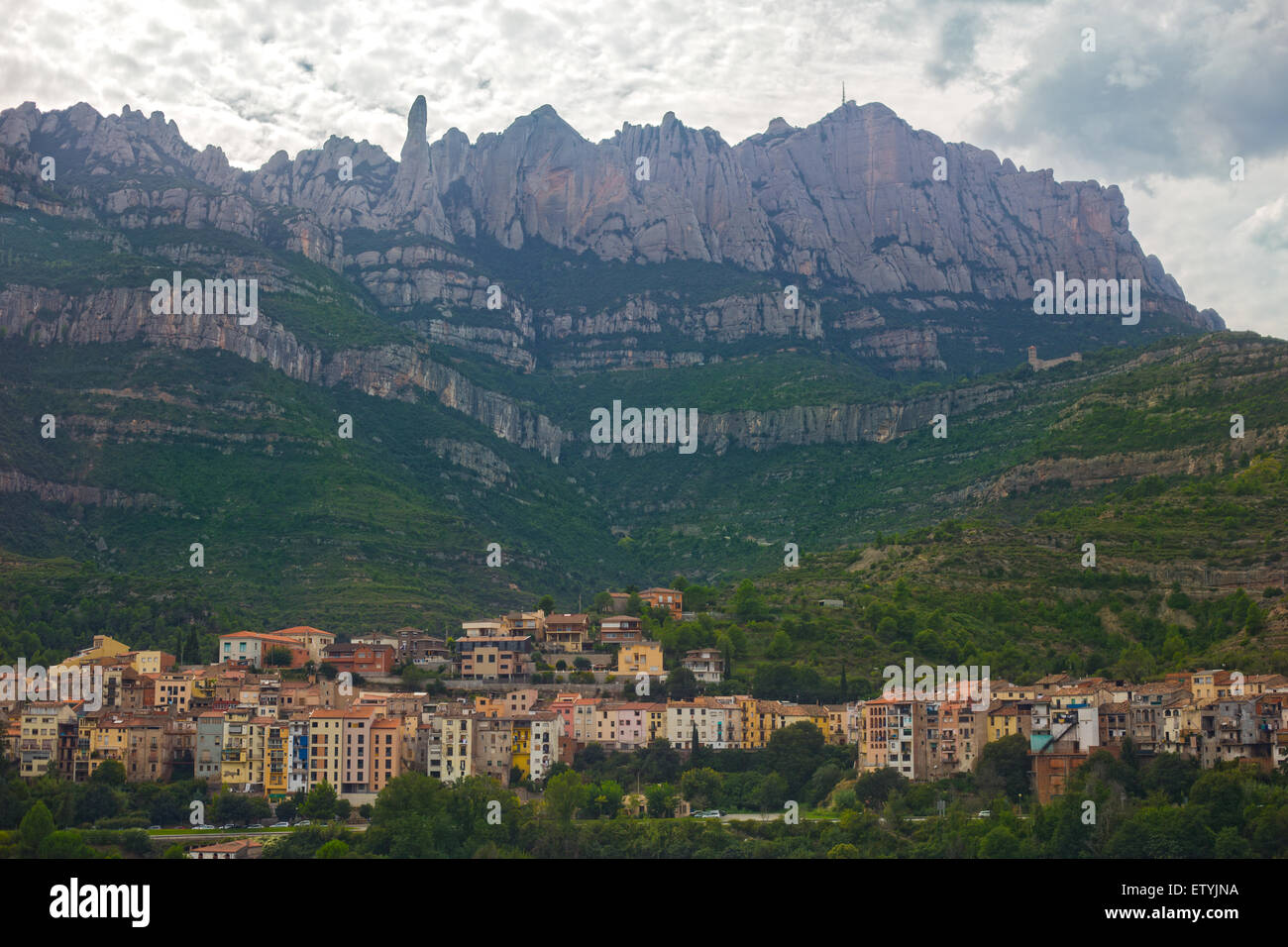 Monistrol de Montserrat. Katalonien, Spanien Stockfoto