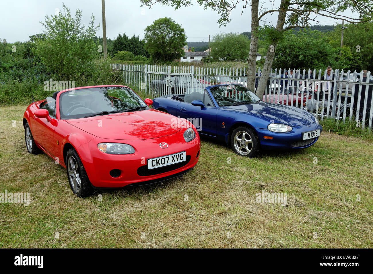Mazda Mx5 Marke 3 und 2 Stockfoto