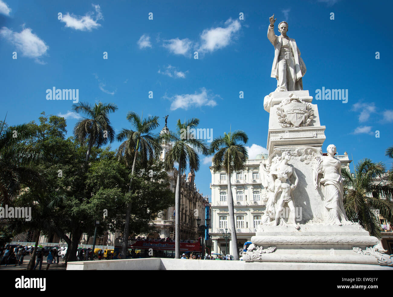 Jose Marti-Statue im Stadtpark in Havanna Stockfoto