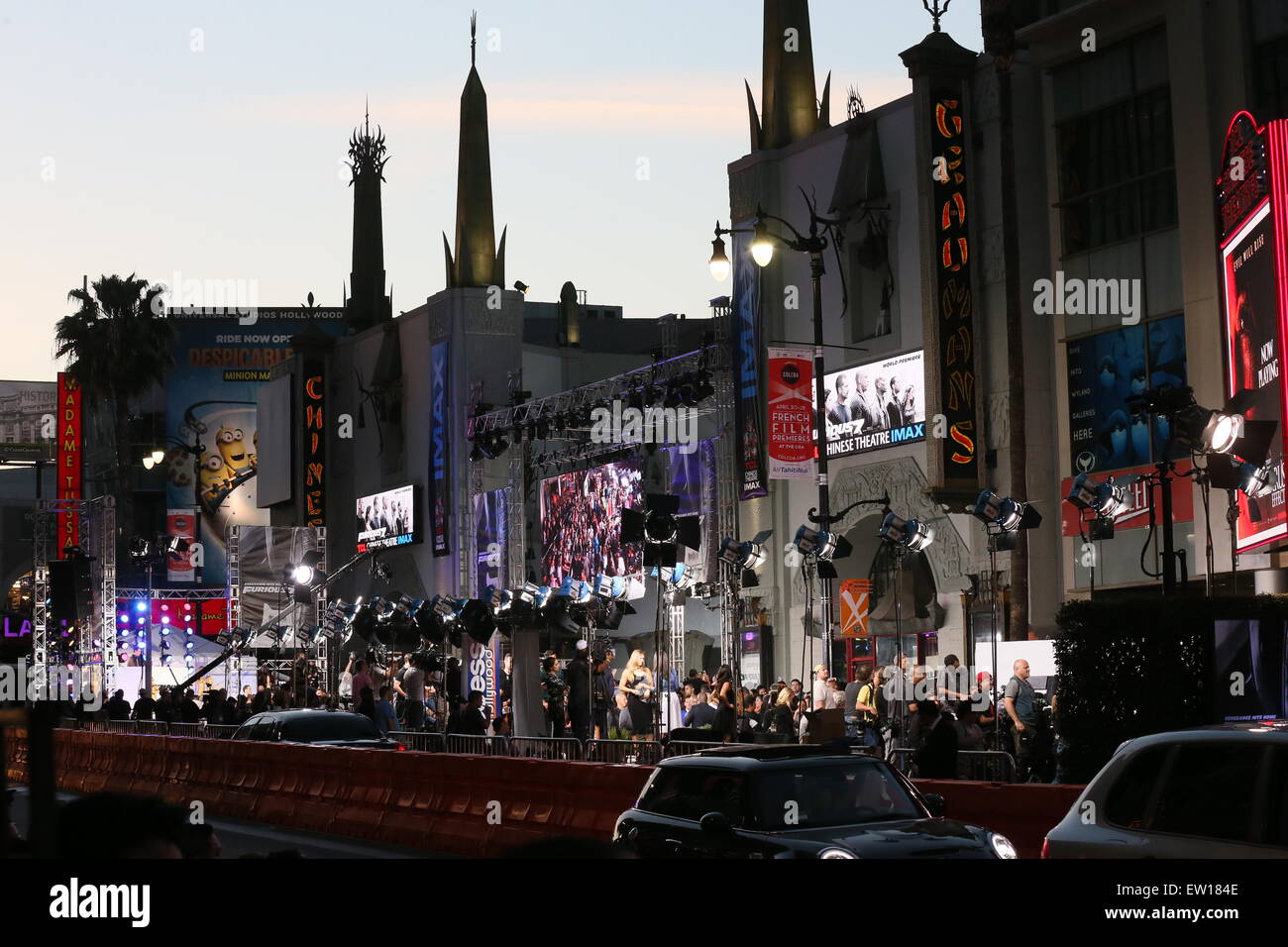 Berühmtheit roten Teppich für die Filmpremiere Furious 7 eingetroffen.  Mitwirkende: Atmosphäre wo: Los Angeles, California, Vereinigte Staaten von Amerika bei: 2. April 2015 Stockfoto