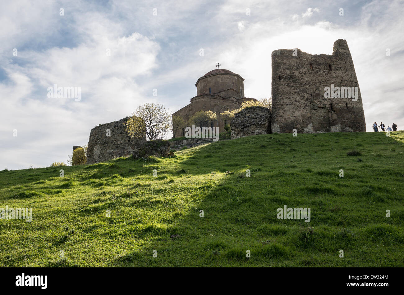 UNESCO-Welterbe 6. Jahrhundert georgischen orthodoxen Dschwari Kloster in der Nähe Stadt Mzcheta in Georgien Stockfoto