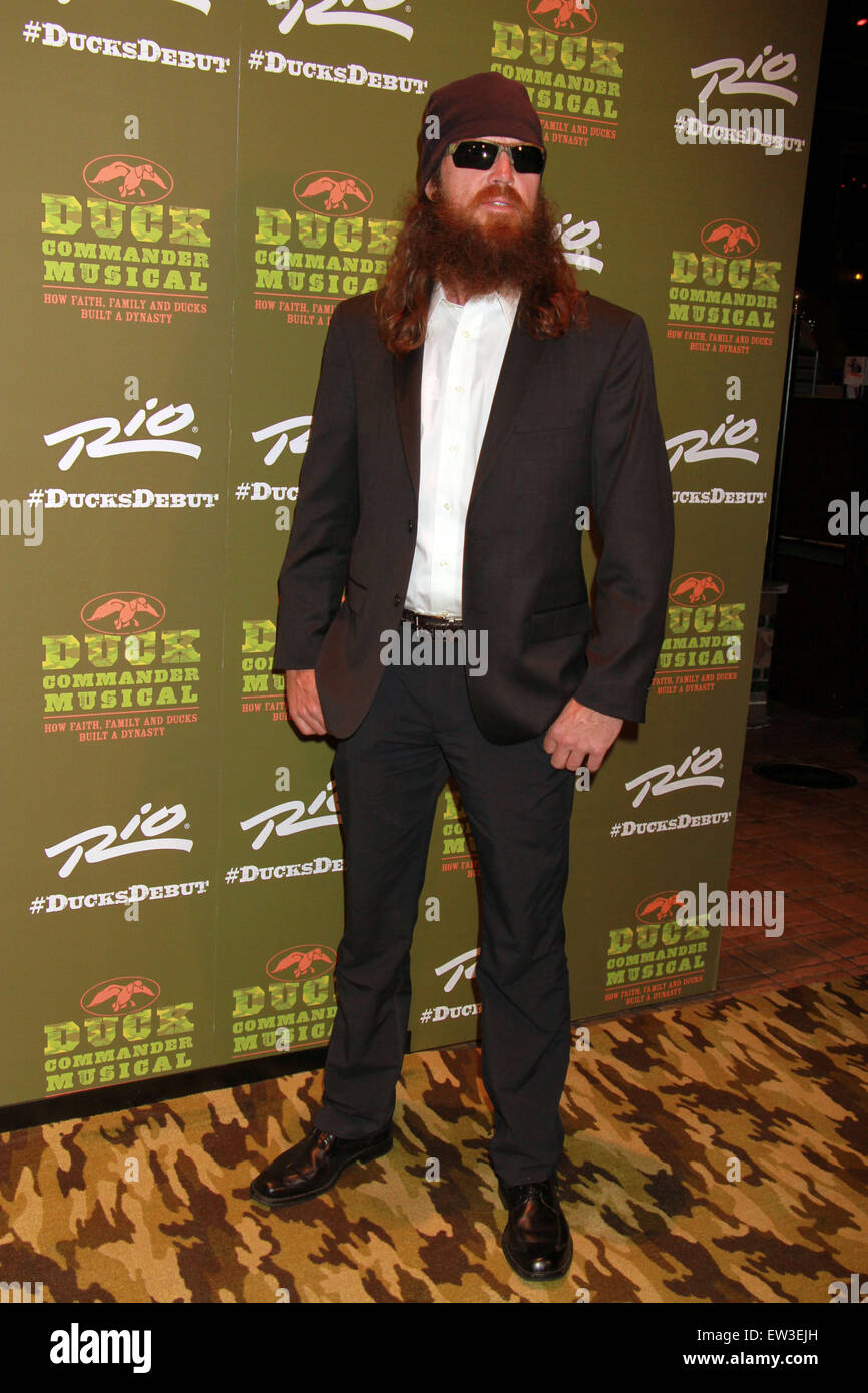 Ente Commander Musical Öffnung Nacht hielt im Rio All-Suite Hotel & Casino in Las Vegas - Ankünfte mit: Jase Robertson wo: Las Vegas, Nevada, USA bei: 15. April 2015 Stockfoto