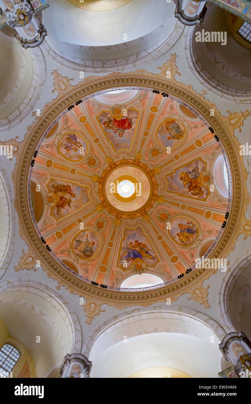 Die Kuppel der Frauenkirche in Dresden (Frauenkirche) Stockfoto