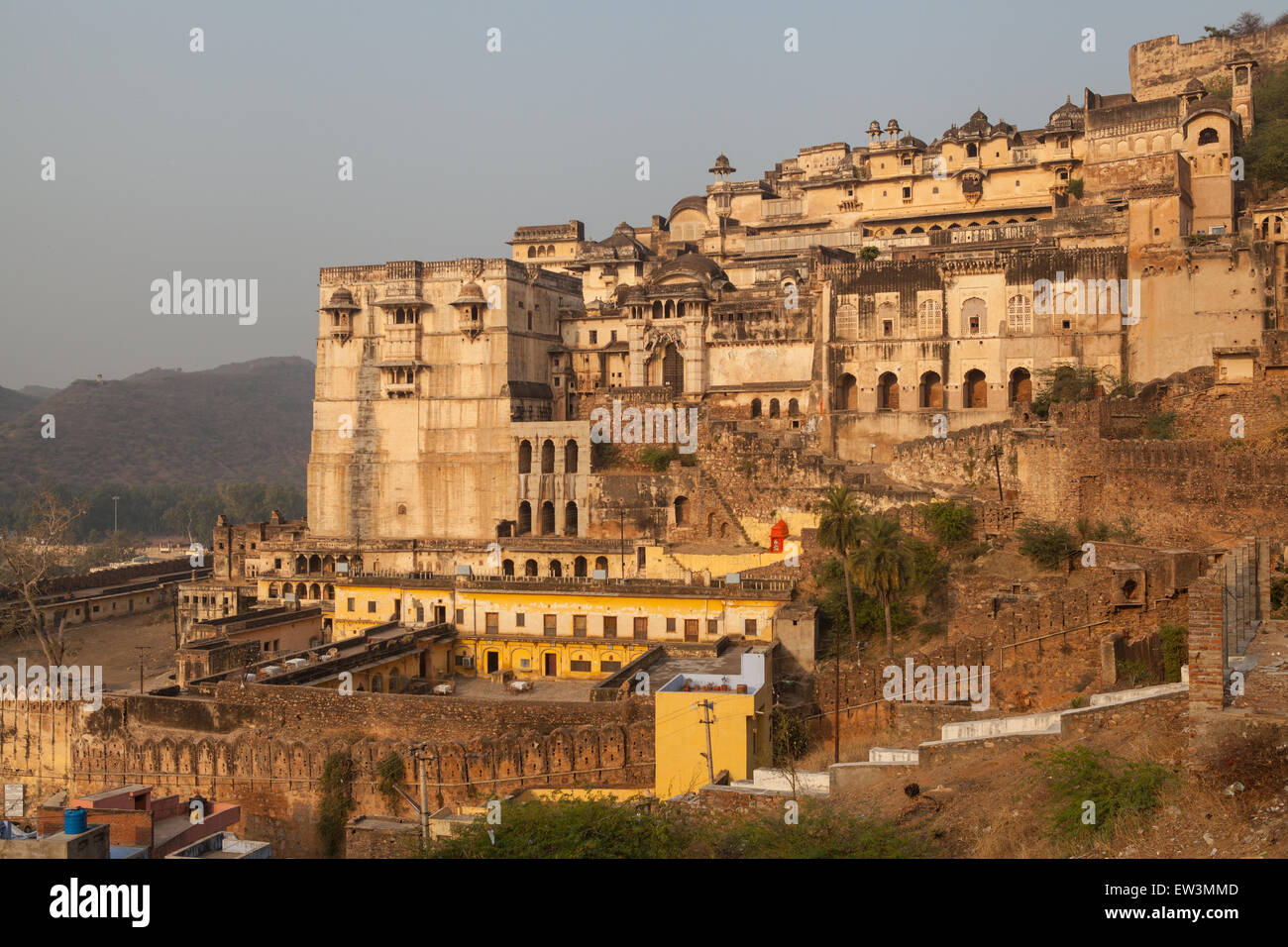 Taragarh Fort und Palast in Bundi Stockfoto