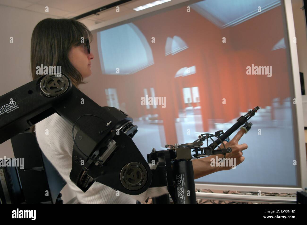 Erweiterte Schule St.Anna von Pisa (Italien), Labor PERCRO Forschung auf der virtuellen Realität Stockfoto