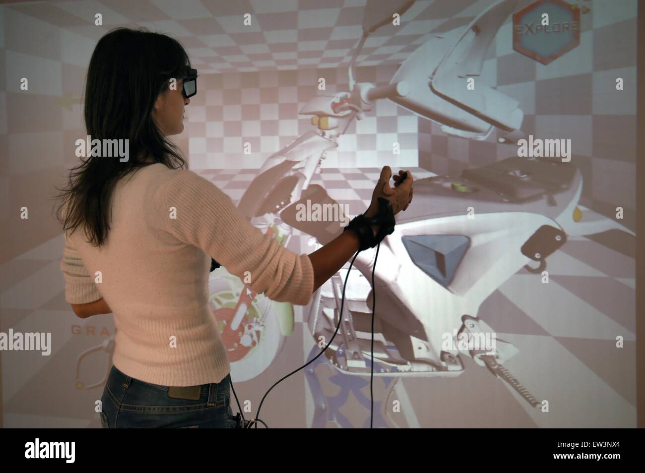 Erweiterte Schule St.Anna von Pisa (Italien), Labor PERCRO Forschung auf der virtuellen Realität Stockfoto