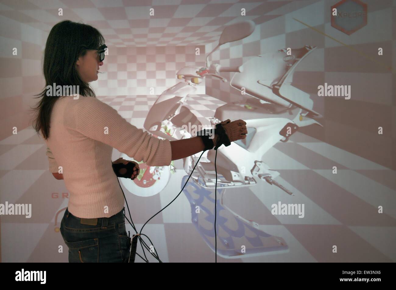 Erweiterte Schule St.Anna von Pisa (Italien), Labor PERCRO Forschung auf der virtuellen Realität Stockfoto