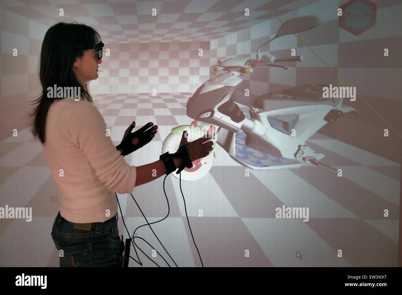 Erweiterte Schule St.Anna von Pisa (Italien), Labor PERCRO Forschung auf der virtuellen Realität Stockfoto