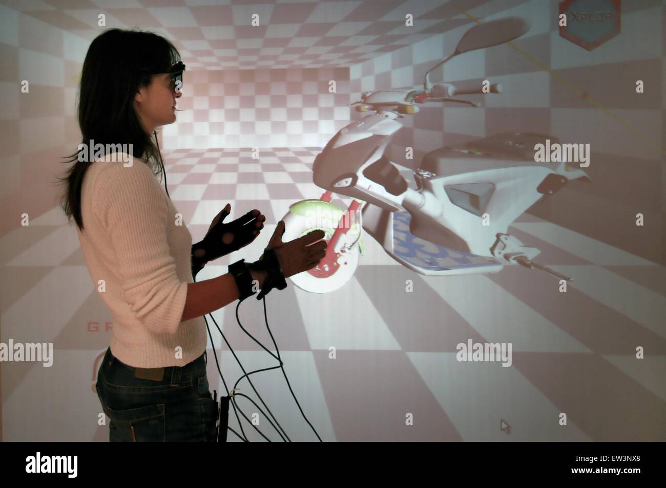 Erweiterte Schule St.Anna von Pisa (Italien), Labor PERCRO Forschung auf der virtuellen Realität Stockfoto