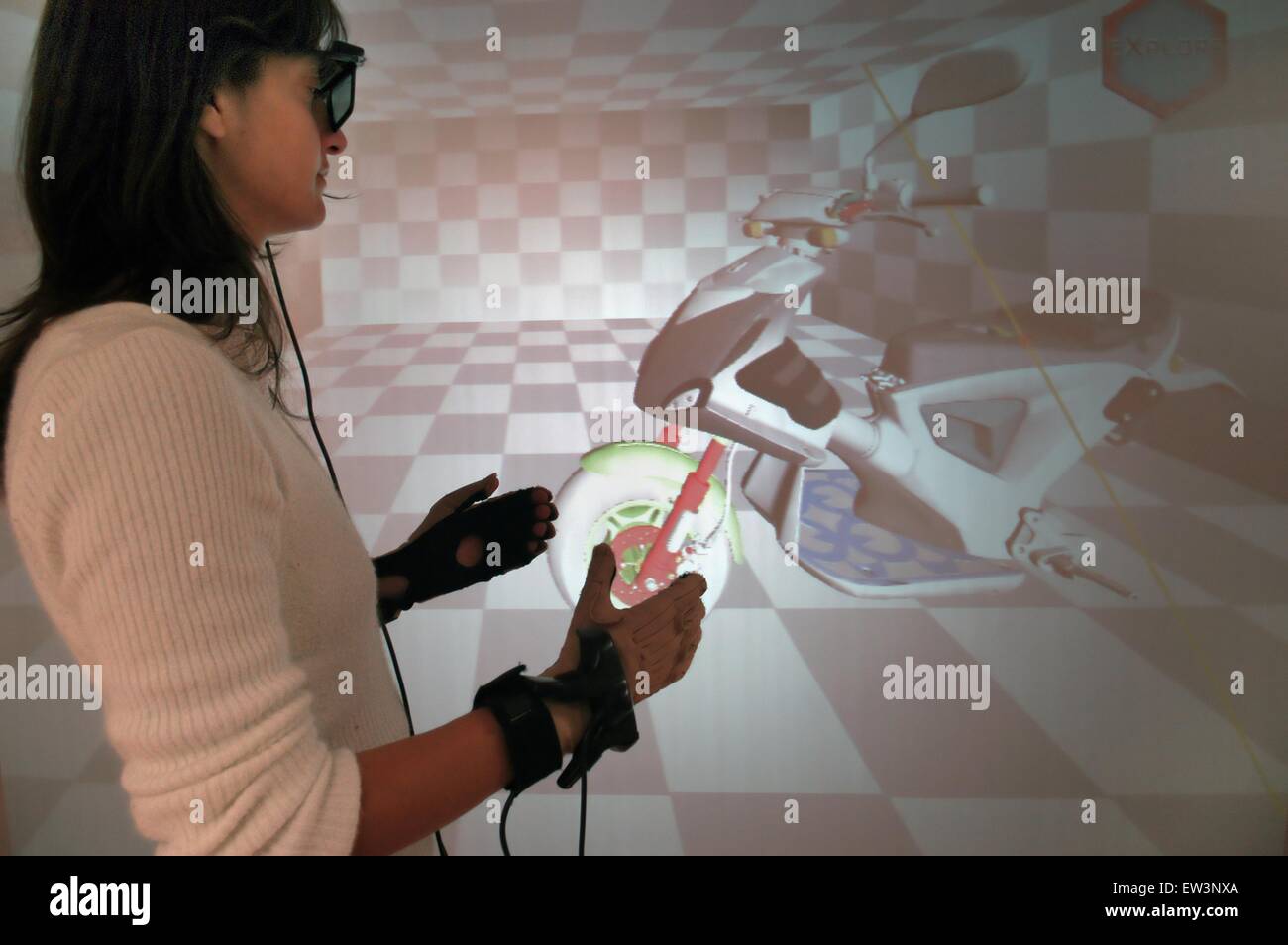 Erweiterte Schule St.Anna von Pisa (Italien), Labor PERCRO Forschung auf der virtuellen Realität Stockfoto