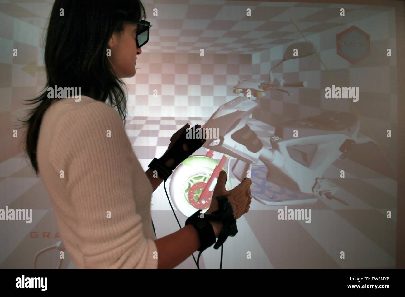 Erweiterte Schule St.Anna von Pisa (Italien), Labor PERCRO Forschung auf der virtuellen Realität Stockfoto