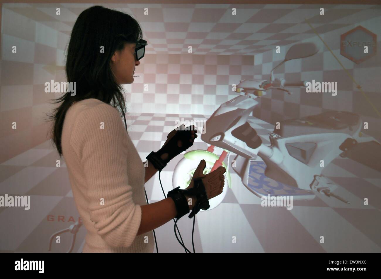 Erweiterte Schule St.Anna von Pisa (Italien), Labor PERCRO Forschung auf der virtuellen Realität Stockfoto