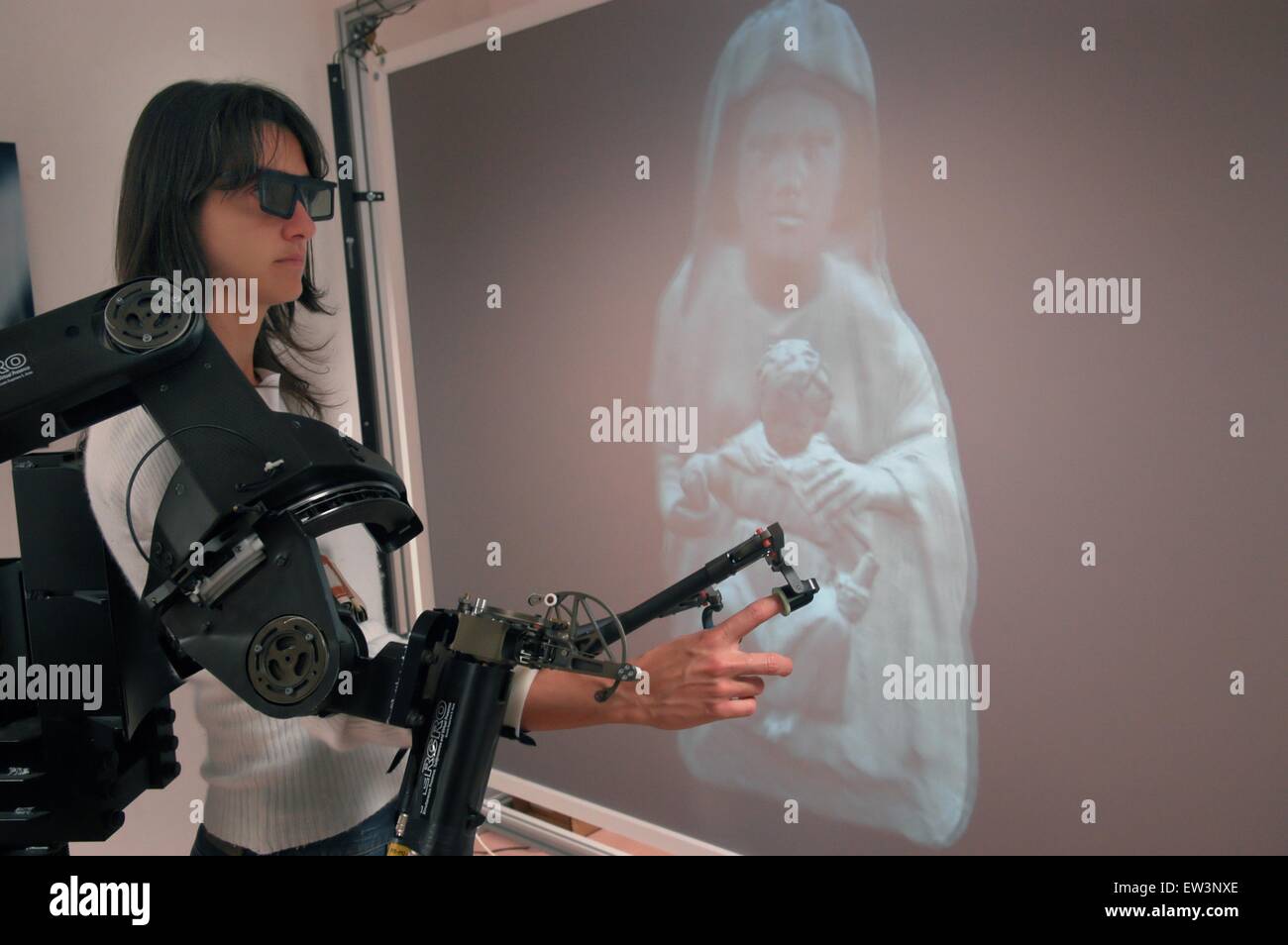 Erweiterte Schule St.Anna von Pisa (Italien), Labor PERCRO Forschung auf der virtuellen Realität Stockfoto