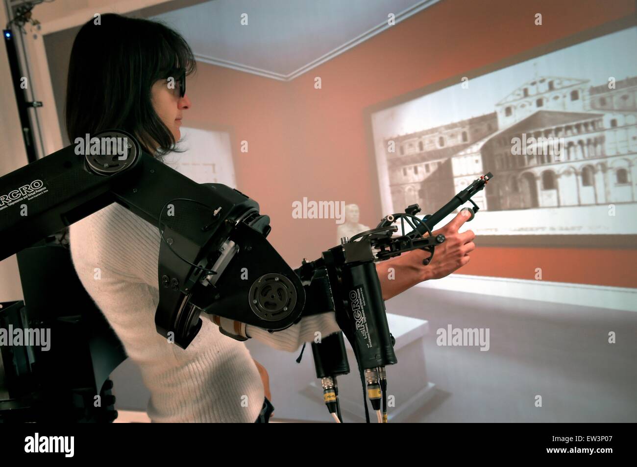 Erweiterte Schule St.Anna von Pisa (Italien), Labor PERCRO Forschung auf der virtuellen Realität Stockfoto