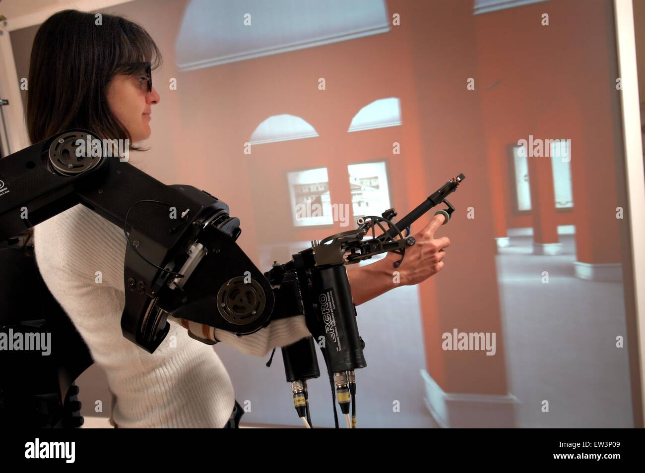 Erweiterte Schule St.Anna von Pisa (Italien), Labor PERCRO Forschung auf der virtuellen Realität Stockfoto