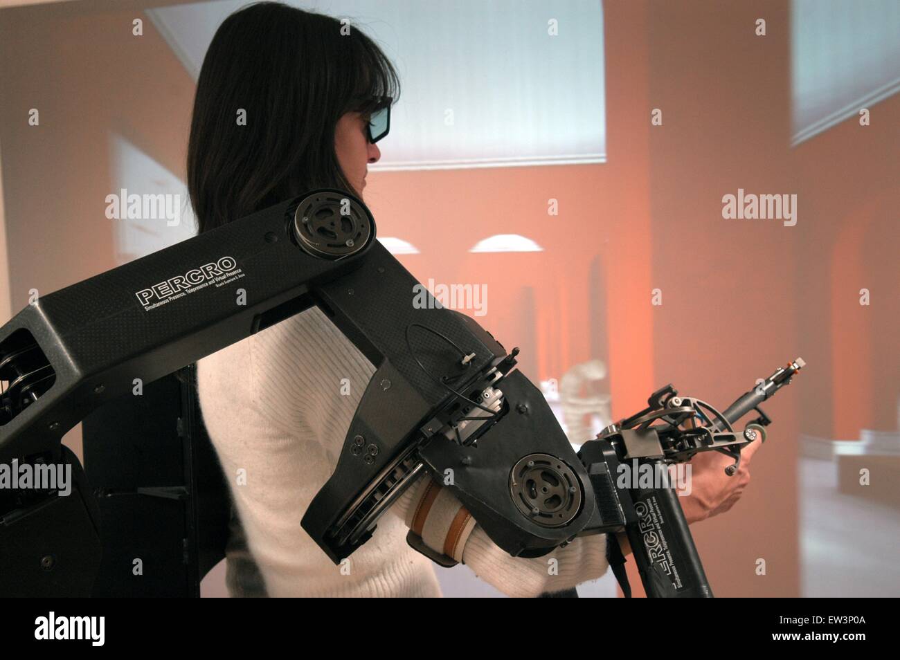 Erweiterte Schule St.Anna von Pisa (Italien), Labor PERCRO Forschung auf der virtuellen Realität Stockfoto