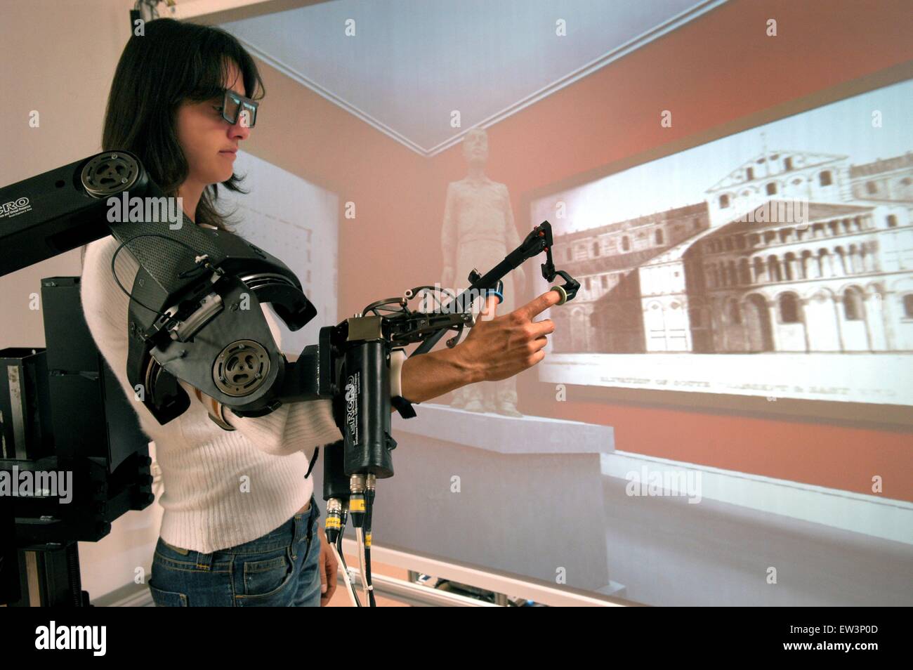 Erweiterte Schule St.Anna von Pisa (Italien), Labor PERCRO Forschung auf der virtuellen Realität Stockfoto