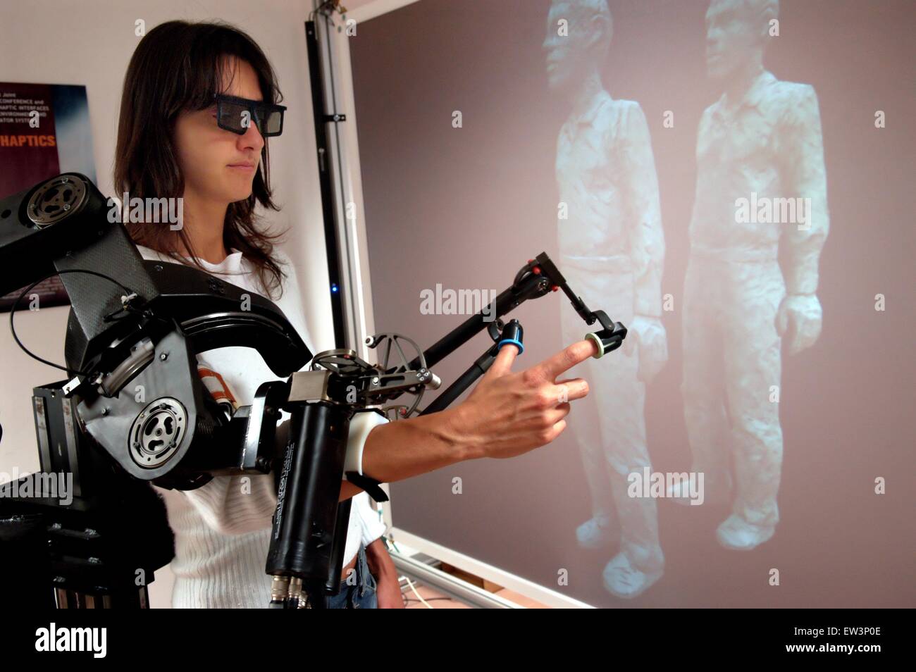 Erweiterte Schule St.Anna von Pisa (Italien), Labor PERCRO Forschung auf der virtuellen Realität Stockfoto