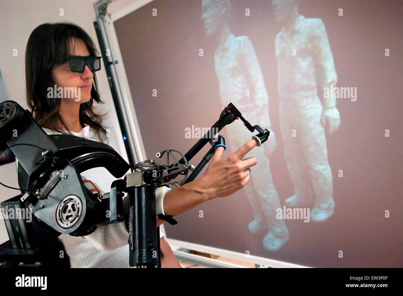 Erweiterte Schule St.Anna von Pisa (Italien), Labor PERCRO Forschung auf der virtuellen Realität Stockfoto